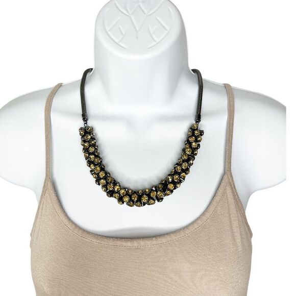 Chico’s Amber Stone Snake Chain Necklace & Bracelet Set - Picture 7 of 8